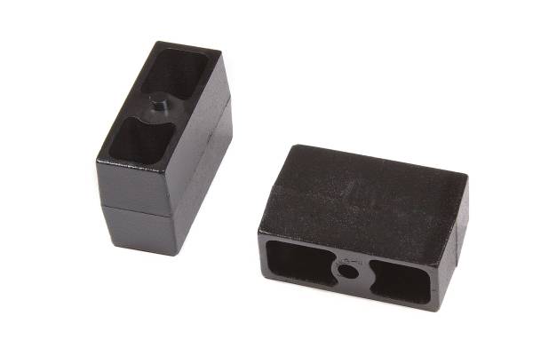BDS Suspension - BDS Rear Lift Blocks | 4 Inch Lift | Flat Design | 5/8 Inch Pin | Cast Iron | Universal Fitment - Image 1