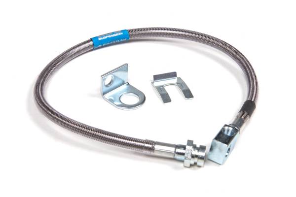 BDS Suspension - BDS Rear Brake Line | Stainless Steel Braided | Fits 4-6.5 Inch Lift | 1987-1995 Jeep Wrangler YJ - Image 1