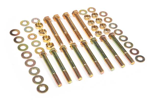 BDS Suspension - BDS Eye Bolt Kit for Front & Rear Leaf Springs | Grade 8, Yellow Zinc Plated | 1987-1995 Jeep Wrangler YJ - Image 1