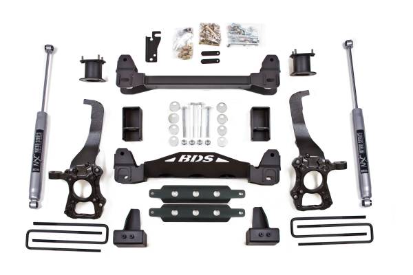 BDS Suspension - BDS 4 Inch Lift Kit | Ford F150 2WD (2015-2020) | 3 Inch Block Kit w/ NX2 Nitro Series Shocks - Image 1