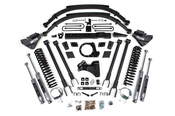BDS Suspension - BDS 8 Inch 4-Link Conversion Lift Kit | Ford F250/F350 Super Duty (2017-2019) 4WD Diesel | w/ FOX 2.0 Performance Series Shocks - Image 1