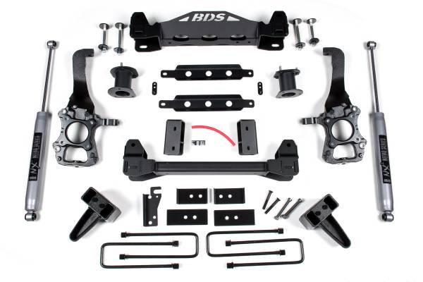 BDS Suspension - BDS 6 Inch Lift Kit | 2014 Ford F150 2WD | 5 Inch Block Kit w/ FOX 2.0 Performance Series Shocks - Image 1