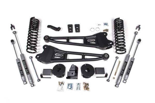 BDS Suspension - BDS 4 Inch Lift Kit w/ Radius Arm | Ram 2500 Diesel w/ Rear Air Ride (2014-2018) 4WD | NX2 Nitro Series Shocks - Image 1