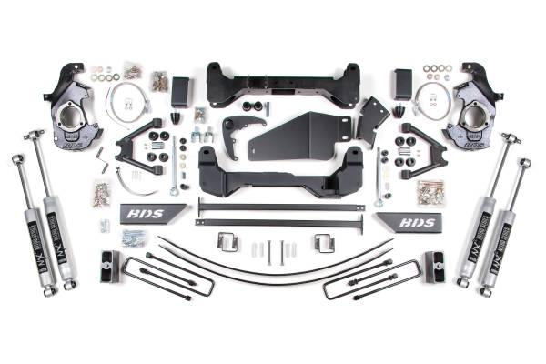 BDS Suspension - BDS 6 Inch Lift Kit | 1988-1998 Chevy/GMC K1500/K2500 6 Lug 4WD | Glide-Ride Leaf Springs | NX2 Nitro Series - Image 1