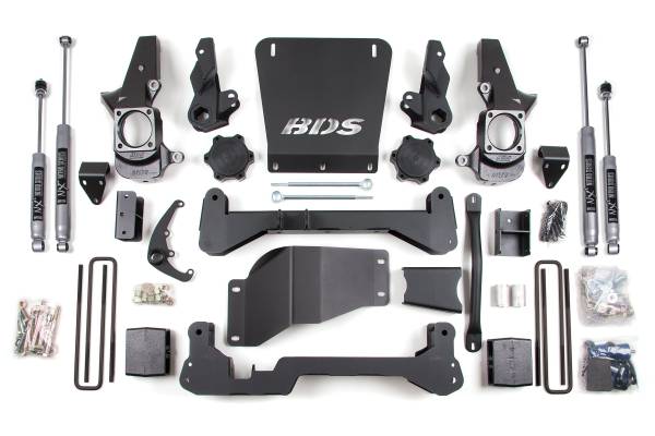BDS Suspension - BDS 6 Inch Lift Kit | Chevy Silverado/GMC Sierra 2500HD 4WD (2001-2010) | 5" Block Kit | NX2 Nitro Series | Standard Knuckle - Image 1