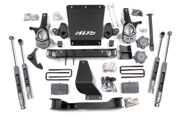 BDS Suspension - BDS 4.5 Inch Lift Kit | 1999-2006 Chevy Silverado / GMC Sierra 1500 4WD | 5 Inch Block Kit | FOX 2.0 Performance Series Shocks - Image 1
