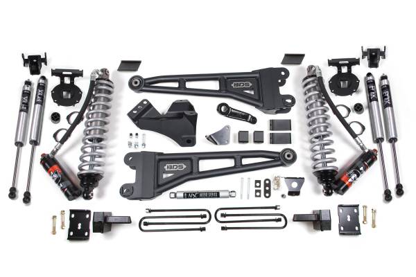 BDS Suspension - BDS 6 Inch Lift Kit w/ Radius Arm & FOX 2.5 PE Coil-Over | Ford F250/F350 Super Duty (2008-2010) 4WD Diesel | Rear Leaf Springs - Image 1