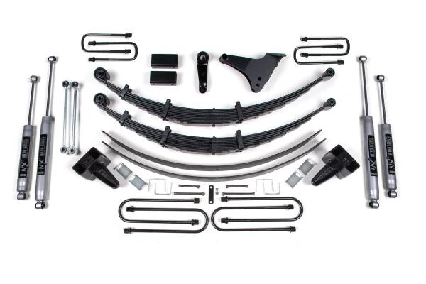 BDS Suspension - BDS 6 Inch Lift Kit | 1999-2004 Ford F250/F350 Super Duty 4WD | Square U-Bolts | Rear Leaf Springs | FOX 2.0 Performance Series - Image 1