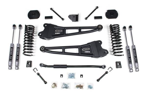 BDS Suspension - BDS 3 Inch Lift Kit w/ Radius Arm | Ram 2500 (2014-2018, 2025) 4WD Diesel | FOX 2.0 Performance Series - Image 1