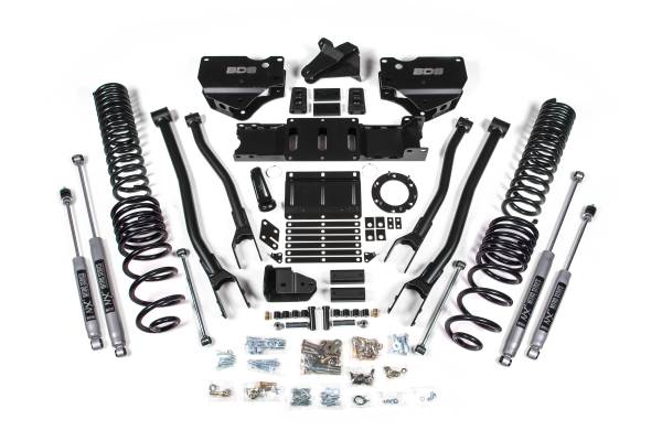 BDS Suspension - BDS 4 Inch Lift Kit w/ 4-Link Conversion | Ram 2500 (2019-2024) 4WD Diesel | FOX 2.0 Performance Series Shocks - Image 1