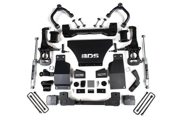BDS Suspension - BDS 6 Inch Lift Kit | Chevy Silverado & GMC Sierra 1500 (2019-2026) 4WD Gas | Rear NX2 Nitro Series / Front Strut Spacer - Image 1