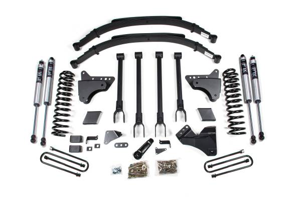BDS Suspension - BDS 6 Inch Lift Kit w/ 4-Link | Ford F250/F350 Super Duty (2011-2016) 4WD Diesel | Factory 3" Rear Blocks | FOX 2.0 Performance Series - Image 1