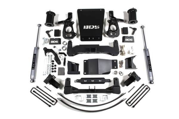 BDS Suspension - BDS 8 Inch Lift Kit | 2014-2018 Chevy Silverado / GMC Sierra 1500 4WD | Aluminum/Stamped Steel Control Arms | w/ NX2 Nitro Series Shocks - Image 1