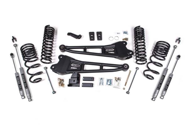 BDS Suspension - BDS 4 Inch Lift Kit w/ Radius Arms | Ram 2500 (2014-2018) 4WD Gas | NX2 Nitro Series Shocks - Image 1