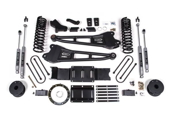 BDS Suspension - BDS 4 Inch Lift Kit w/ 4-Link Radius Arm | Ram 3500 4WD Gas (2019-2023) | Without Factory Rear Overload Leaf | NX2 Nitro Series - Image 1