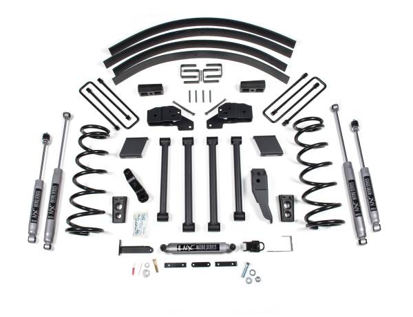 BDS Suspension - BDS 4.5 Inch Lift Kit | Dodge Ram 2500/3500 (1994-1999) 4WD | Block Kit With Factory Overload | NX2 Nitro Series - Image 1