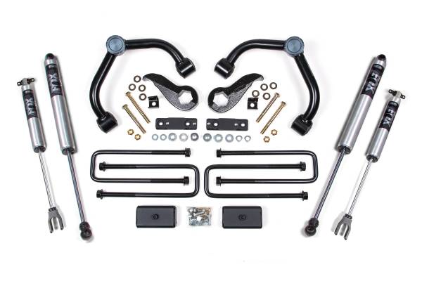 BDS Suspension - BDS 3 Inch Lift Kit | 2020-2026 Chevy Silverado/GMC Sierra 2500HD/3500HD 4WD | 2 In Block w/o Overload | FOX 2.0 Performance Series - Image 1