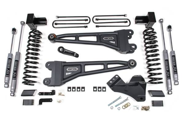 BDS Suspension - BDS 4 Inch Lift Kit w/ Radius Arms | Ford F450 Super Duty (2020-2022) 4WD | NX2 Nitro Series Shocks - Image 1