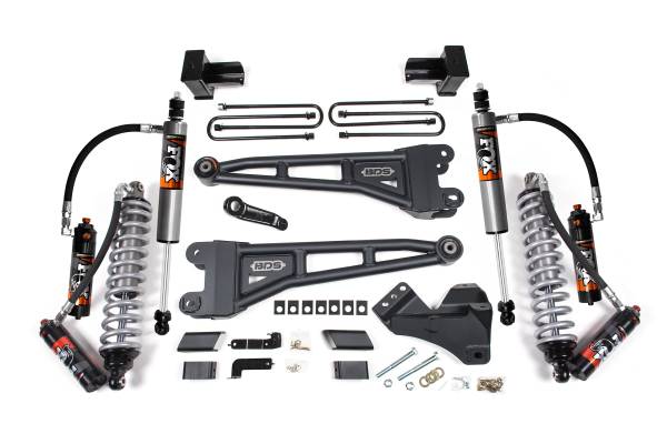 BDS Suspension - BDS 4 Inch Lift Kit w/ Radius Arms | FOX 2.5 Performance Elite Coilover Conversion | Ford F450 Super Duty (2020-2022) 4WD | Rear FOX 2.5 Performance Series - Image 1