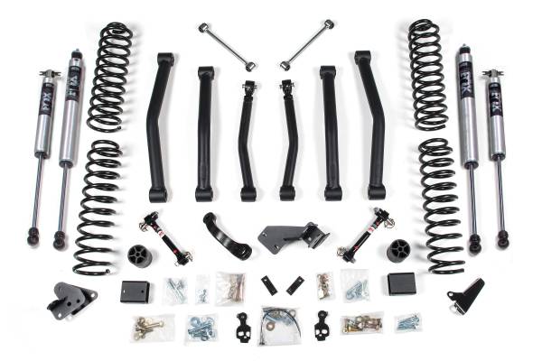 BDS Suspension - BDS 4 Inch Lift Kit | 2007-2011 Jeep Wrangler JK 2-Door | FOX 2.0 Performance Series Shocks w/ Disconnects - Image 1