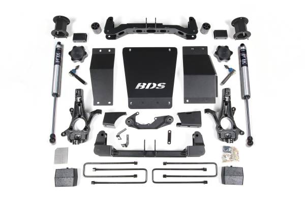 BDS Suspension - BDS 4.5 Inch Lift Kit | 2014-2018 Chevy Silverado & GMC Sierra 1500 4WD | 3" Block | FOX 2.0 | Cast Steel Control Arms - Image 1
