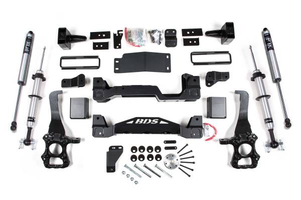 BDS Suspension - BDS 6 Inch Lift Kit | FOX 2.0 Strut | 2014 Ford F150 4WD | 3 Inch Rear Block Kit - Image 1