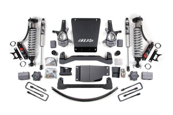 BDS Suspension - BDS 6 Inch Lift Kit | Glide-Ride Leaf Springs | FOX 2.5 Performance Elite Rear Shocks | Chevy Silverado/GMC Sierra 1500 (2007-2013) 4WD - Image 1