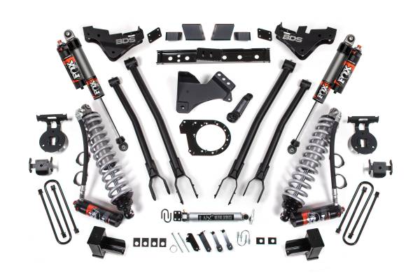 BDS Suspension - BDS 7 Inch 4-Link Lift Kit w/ FOX 2.5 Performance Elite Coilovers | Ford F250/F350 Super Duty (2023-2026) 4WD Diesel | Rear Leaf Springs - Image 1