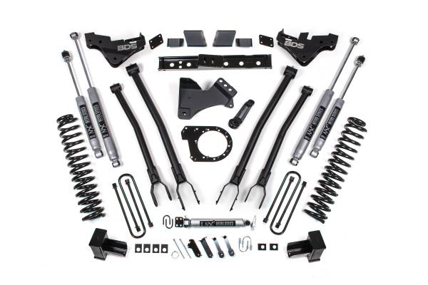 BDS Suspension - BDS 7 Inch 4-Link Lift Kit | Ford F350 Super Duty DRW (2023-2026) Diesel 4WD | FOX 2.5 Performance Elite Shocks - Image 1