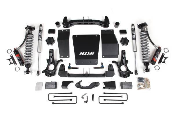 BDS Suspension - BDS 4 Inch Lift Kit | Leaf Springs | FOX 2.5 Performance Elite Coilover | Cast Steel Control Arms | Chevy Silverado / GMC Sierra 1500 (2014-2018) 4WD - Image 1