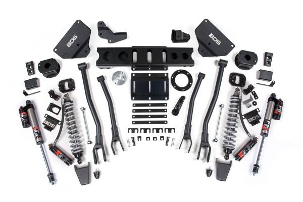 BDS Suspension - BDS 6 Inch 4-Link Lift Kit w/ FOX 2.5 Coil-Over Conversion Performance Elite | Ram 2500 2014-2018 4WD Diesel | Rubber Bump Stop - Image 1