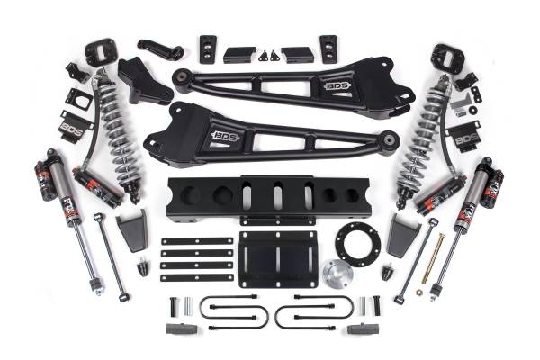 BDS Suspension - BDS 4 Inch Lift Kit w/ Radius Arm | FOX 2.5 Coil-Over Conversion Performance Elite | Ram 3500 (2013-2018) 4WD Diesel | Rubber Bump Stop | 8-Bolt - Image 1