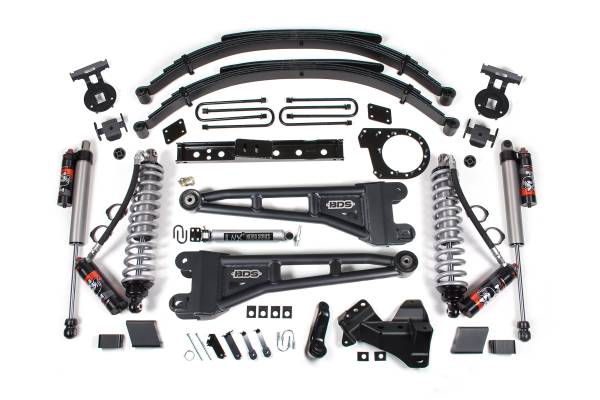 BDS Suspension - BDS 7 Inch Radius Arm Lift Kit | Leaf Springs | FOX 2.5 Performance Elite | Ford F250/F350 Super Duty (2023-2026) 4WD Diesel - Image 1