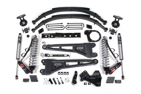 BDS Suspension - BDS 7 Inch Radius Arm Lift Kit | Leaf Springs | FOX 2.5 Performance Series HTO | Ford F250/F350 Super Duty (2023-2026) 4WD Diesel - Image 1