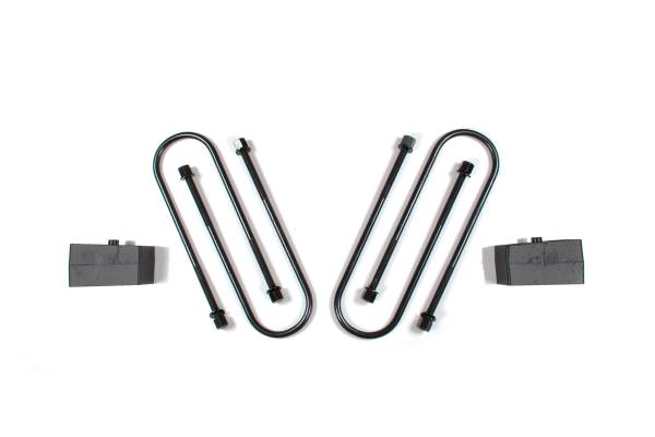 Zone Offroad - 2 Inch Rear Block Lift Kit w/ 4in U-Bolts | 2013-2018 Ram 3500 4WD | Zone Offroad - Image 1