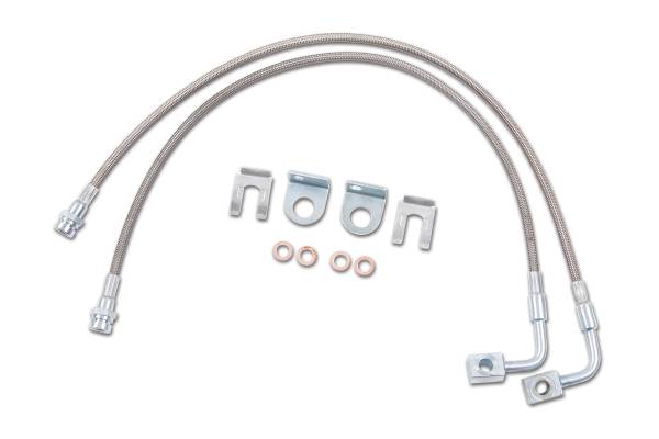 Zone Offroad - Front Brake Lines | Fits 4-6" Lift | 2007-2018 Jeep Wrangler JK | Zone Offroad - Image 1
