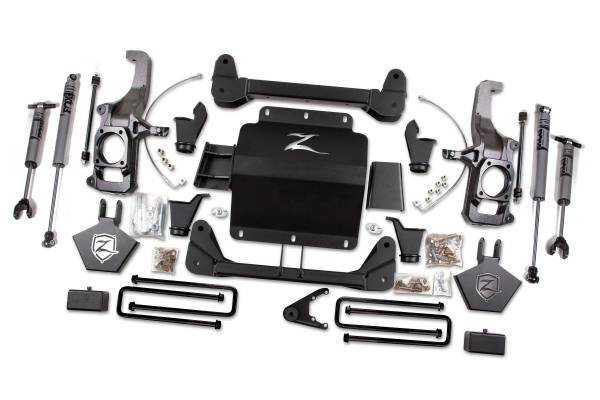 Zone Offroad - 5 Inch Lift Kit | Chevy Silverado & GMC Sierra 2500HD/3500HD (2011-2019) 4WD | With Factory Overload | FOX 2.0 Adventure Series | Zone Offroad - Image 1