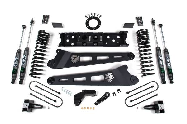 Zone Offroad - 6.5 Inch Radius Arm Lift Kit | Ram 3500 4WD Diesel (2019-2024) | 5" Block w/ Overload | 8-Bolt | FOX 2.0 Adventure Series | Zone Offroad - Image 1