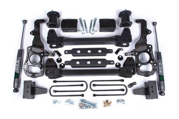 Zone Offroad - 6 Inch Lift Kit | Ford F150 2WD (2021-2026) | 4 Inch Block Kit | FOX Adventure Series Rear Shocks | Strut Spacer | Zone Offroad - Image 1