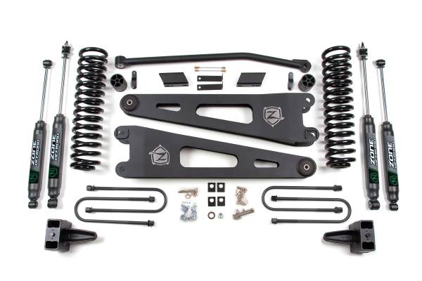 Zone Offroad - 4 Inch Lift Kit w/ Radius Arm | Ford F250/F350 Super Duty (2008-2010) 4WD Gas | w/ FOX 2.0 Adventure Series Shocks | Zone Offroad - Image 1