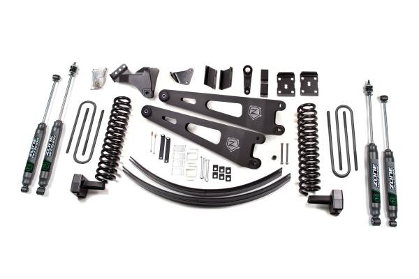 Zone Offroad - 6 Inch Lift Kit w/ Radius Arm | Ford F250/F350 Super Duty (2008-2010) 4WD Gas | Block Kit Without Factory Overload | FOX 2.0 Adventure Series | Zone Offroad - Image 1