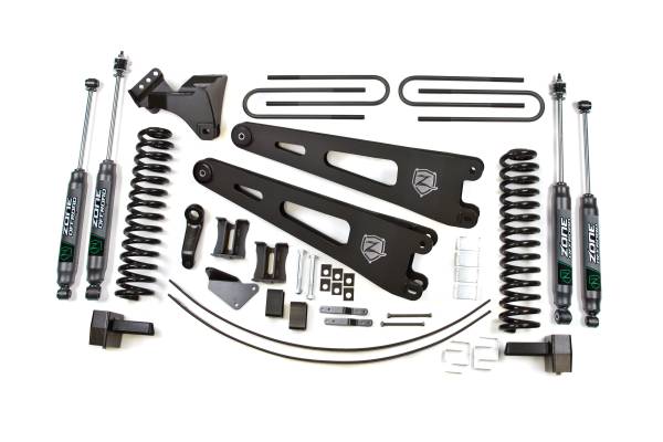 Zone Offroad - 6 Inch Lift Kit w/ Radius Arm | Ford F250/F350 Super Duty (2005-2007) 4WD Diesel | Nitro Series Shocks | Zone Offroad - Image 1