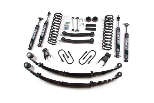 Zone Offroad - 4.5 Inch Lift Kit w/ Springs | 1984-2001 Jeep Cherokee XJ | Chrysler 8.25 Rear Axle | Nitro Series Shocks | Zone Offroad - Image 1