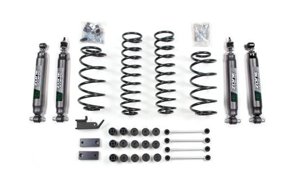 Zone Offroad - 4.25 Inch Combo Lift Kit | Jeep Wrangler TJ (1997-2006) | FOX 2.0 Adventure Series w/ Sway Bar Disconnects | Zone Offroad - Image 1