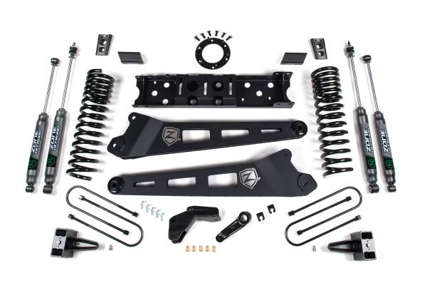 Zone Offroad - 4 Inch Lift Kit w/ Radius Arm | Ram 3500 (2019-2024) 4WD Gas | 3 Inch Block w/o Overload | Nitro Series Shocks | Zone Offroad - Image 1