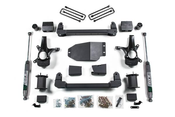 Zone Offroad - 6.5 Inch Lift Kit | 2007-2013 Chevy Silverado & GMC Sierra 1500 2WD | w/ FOX Adventure Series Shocks | Zone Offroad - Image 1