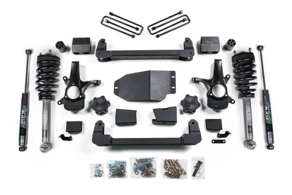 Zone Offroad - 6.5 Inch Lift Kit | Chevy Silverado & GMC Sierra 1500 (2007-2013) 4WD | Strut Spacer Front / FOX 2.0 Adventure Series Rear Shocks | Zone Offroad - Image 1