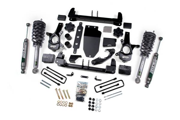Zone Offroad - 4.5 Inch Lift Kit | Chevy Silverado & GMC Sierra 1500 (2014-2018) 4WD | Cast Steel Control Arms | Strut Spacer w/ FOX 2.0 Adventure Series Shocks | Zone Offroad - Image 1
