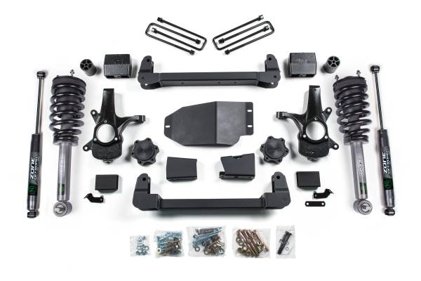 Zone Offroad - 4.5 Inch Lift Kit | 2007-2013 Chevy Silverado & GMC Sierra 1500 4WD | Strut Spacer / Nitro Series Shocks | Zone Offroad - Image 1