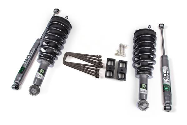 Zone Offroad - 2 Inch Lift Kit | Strut Spacer, No Rear Shock | 2007-2018 Chevy Silverado & GMC Sierra 1500 | Zone Offroad - Image 1